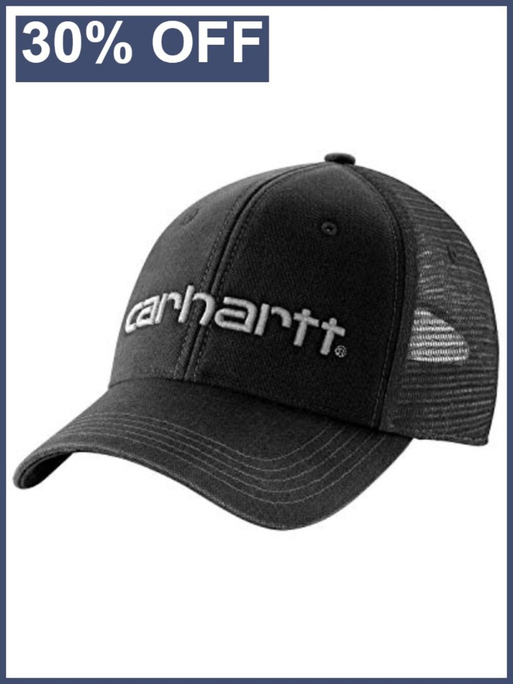 Carhartt Canvas Mesh-Back Baseball Cap FastDry Moisture Wicking Hat
